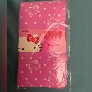 New Hello Kitty Pink and White Polka Dot Tights size 7-10